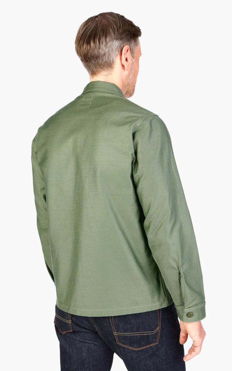 Benzak BWS-03 Military Overshirt Military Twill Army Green - Image 6
