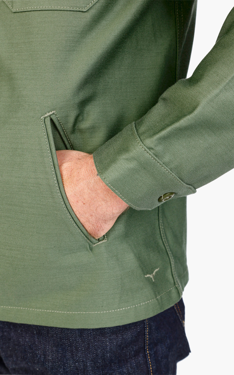 Benzak BWS-03 Military Overshirt Military Twill Army Green - Image 7