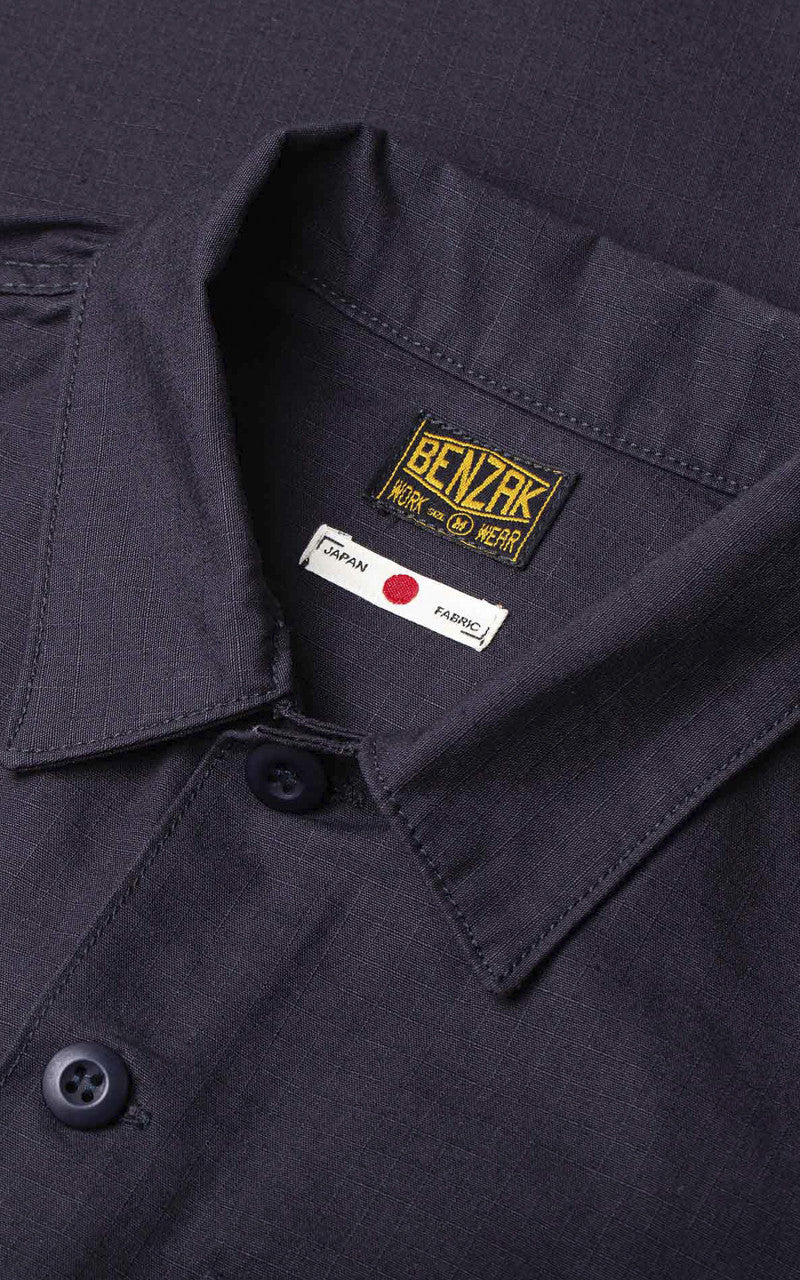 Benzak BWS-03 Military Overshirt Ripstop Navy - Image 8