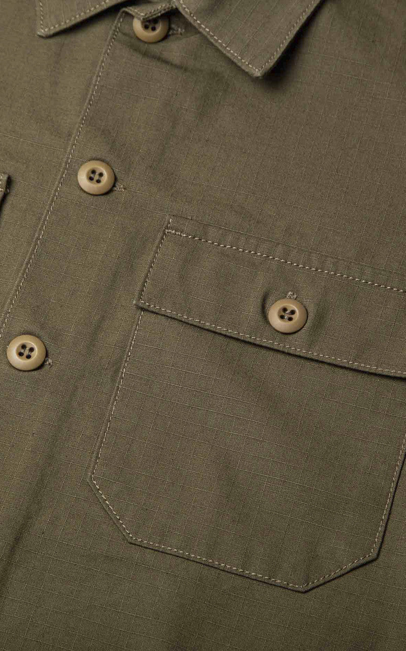 Benzak BWS-03 Military Overshirt Ripstop Olive Drab - Image 10