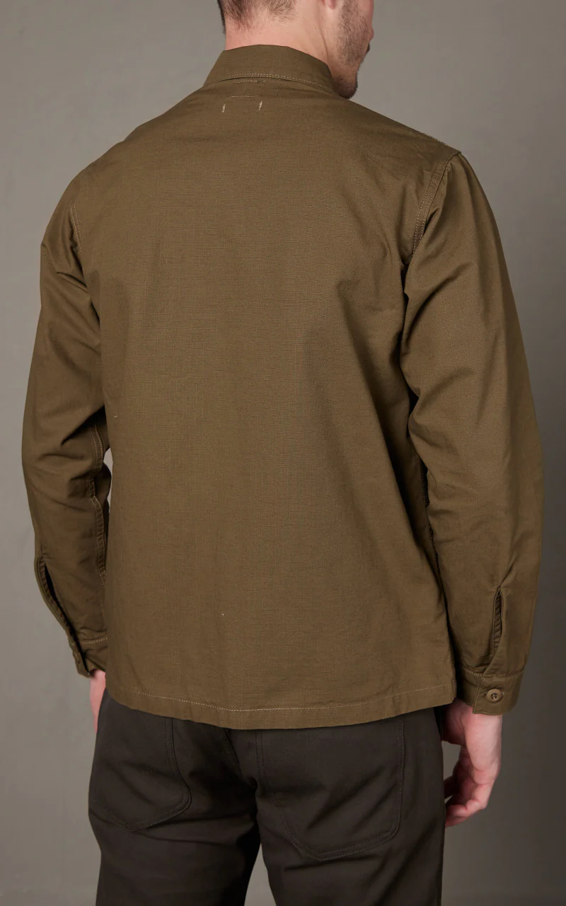 Benzak BWS-03 Military Overshirt Ripstop Olive Drab - Image 5