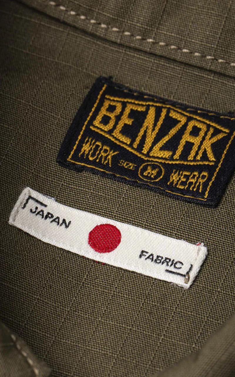 Benzak BWS-03 Military Overshirt Ripstop Olive Drab - Image 9