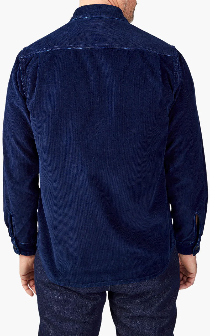 Benzak BWS-04 Scout Overshirt Indigo Corduroy 10oz - Image 6