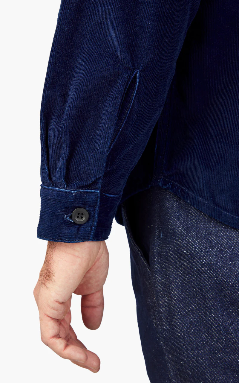 Benzak BWS-04 Scout Overshirt Indigo Corduroy 10oz - Image 7