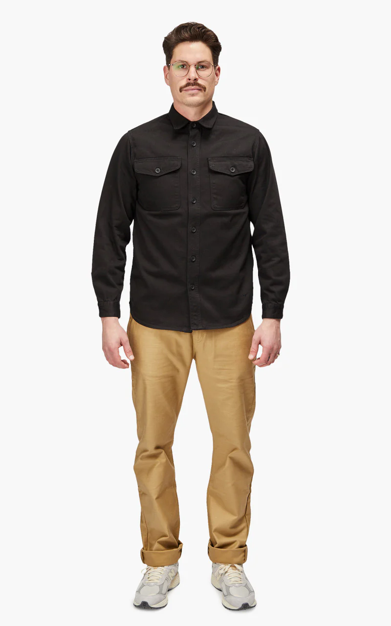 Benzak BWS-04 Scout Overshirt Sateen Military Black - Image 2