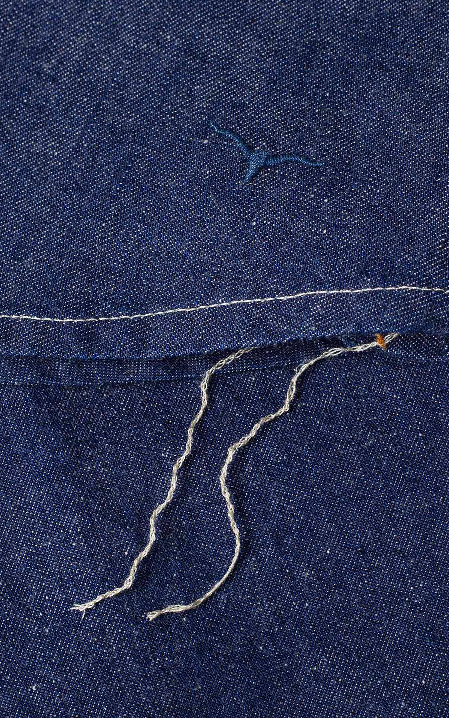 Benzak BWS-06 Worker Shirt Union Denim Indigo 9.5oz - Image 10