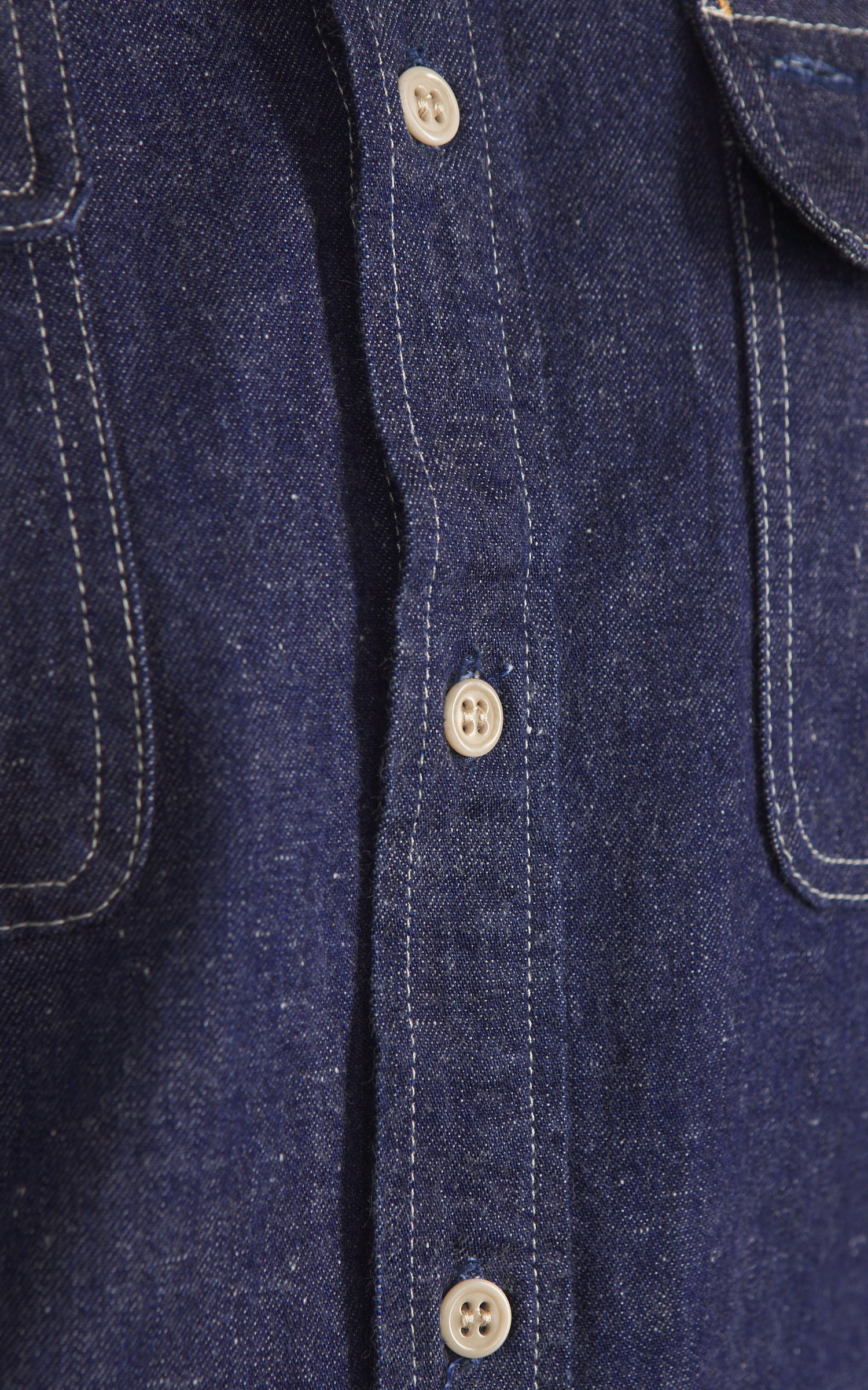 Benzak BWS-06 Worker Shirt Union Denim Indigo 9.5oz - Image 12