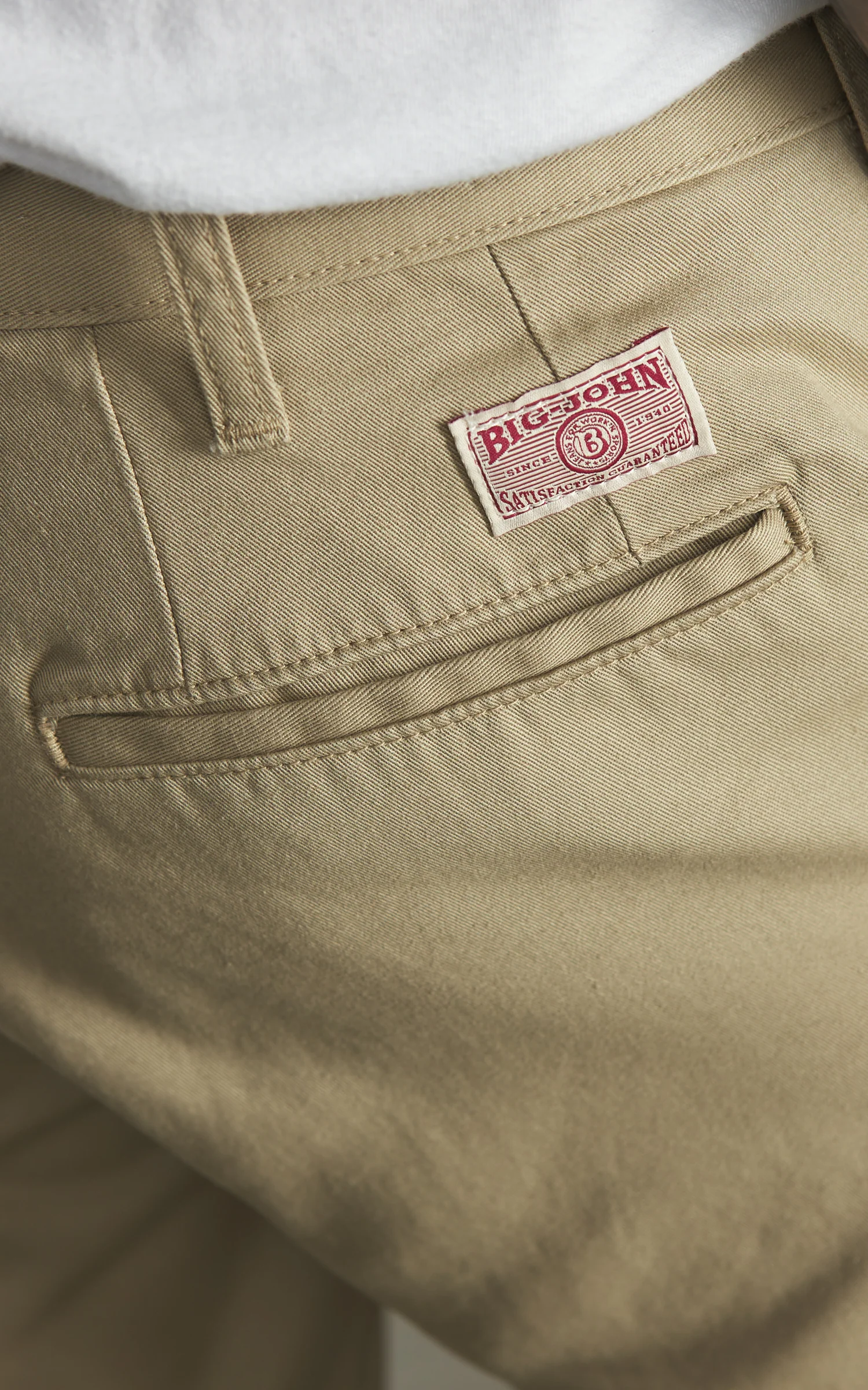 Big John Classic Chino Pants Army Beige - Image 6