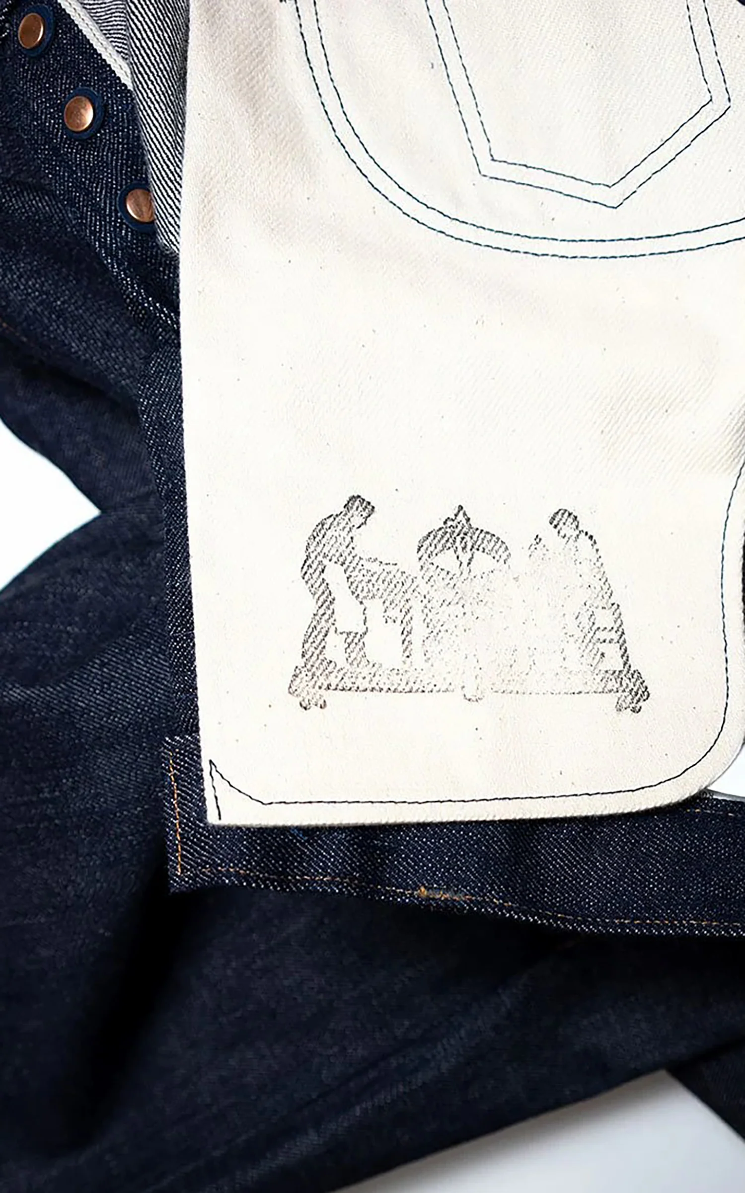 Big John Rare Straight Jeans Selvedge Indigo 15.5oz - Image 16