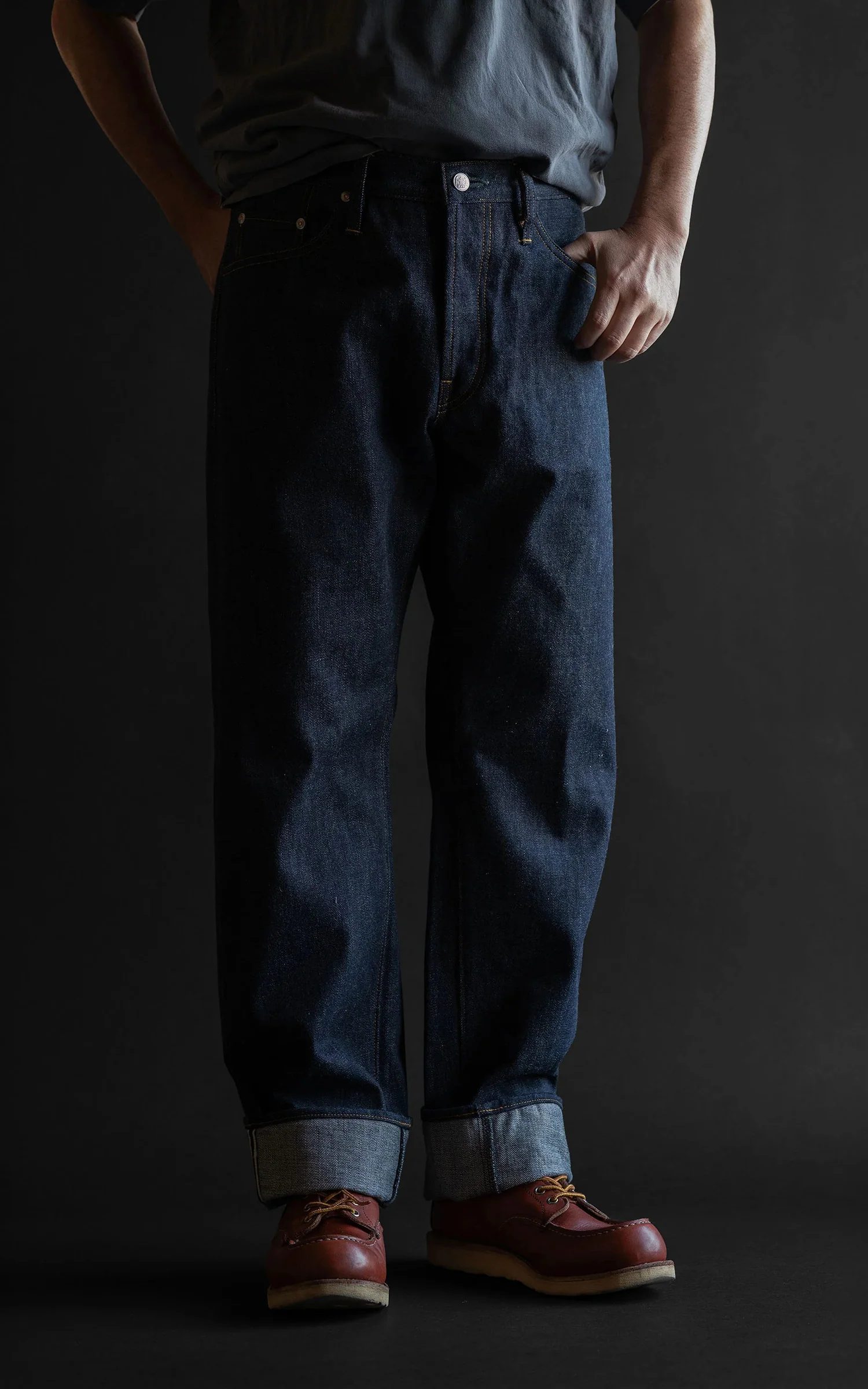 Big John Rare Straight Jeans Selvedge Indigo 15.5oz - Image 9
