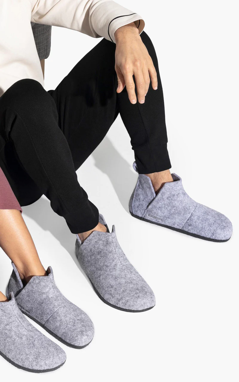 Birkenstock Andermatt Wool Felt Light Gray - Image 2