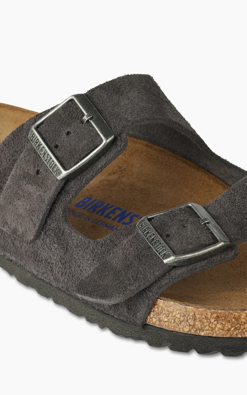 Birkenstock Arizona Suede Leather Velvet Grey - Image 2