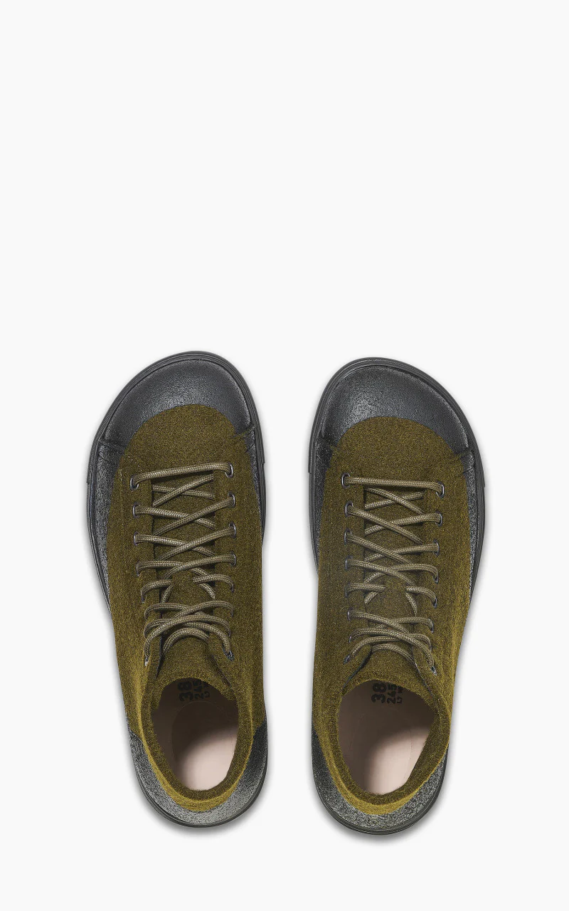 Birkenstock Bend Mid Dip Natural Leather/Felt Tropic Green - Image 3