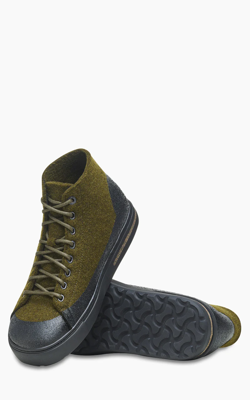 Birkenstock Bend Mid Dip Natural Leather/Felt Tropic Green - Image 4