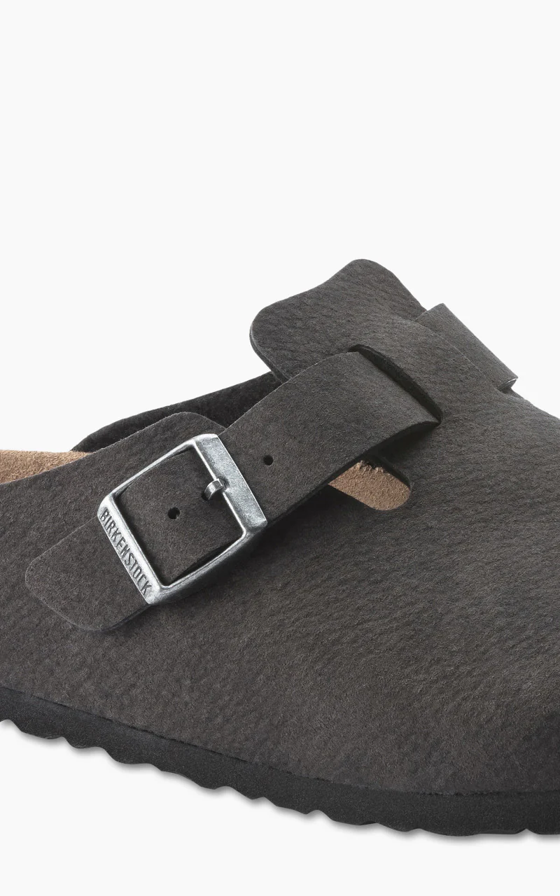 Birkenstock Boston Microfibre Desert Dust Black - Image 3
