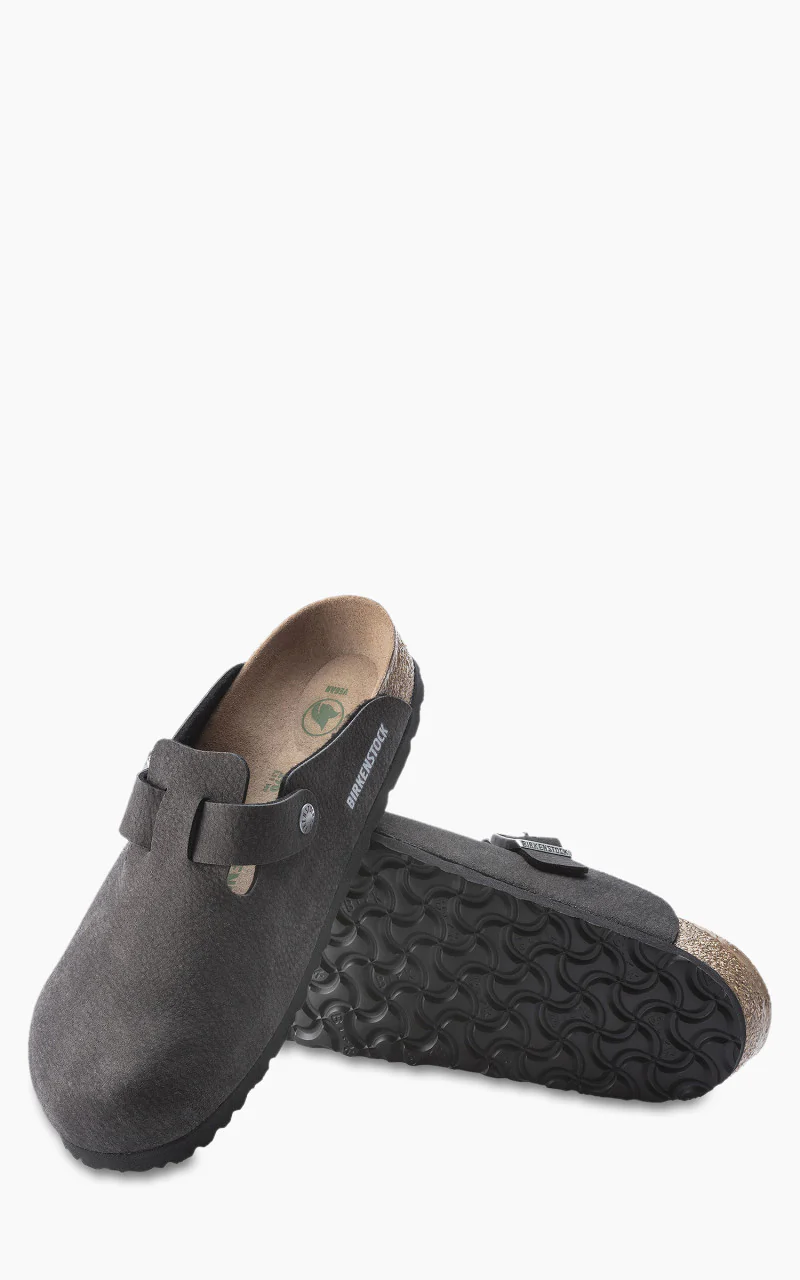 Birkenstock Boston Microfibre Desert Dust Black - Image 5