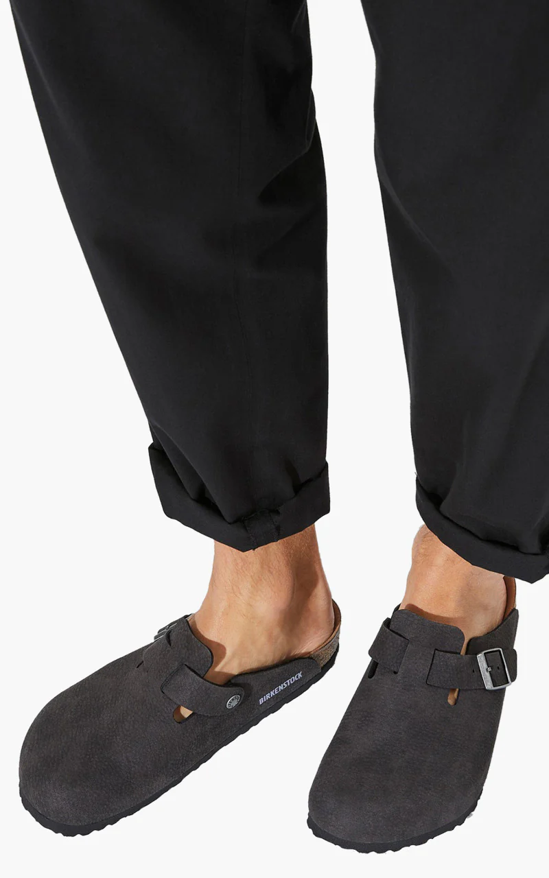 Birkenstock Boston Microfibre Desert Dust Black - Image 7