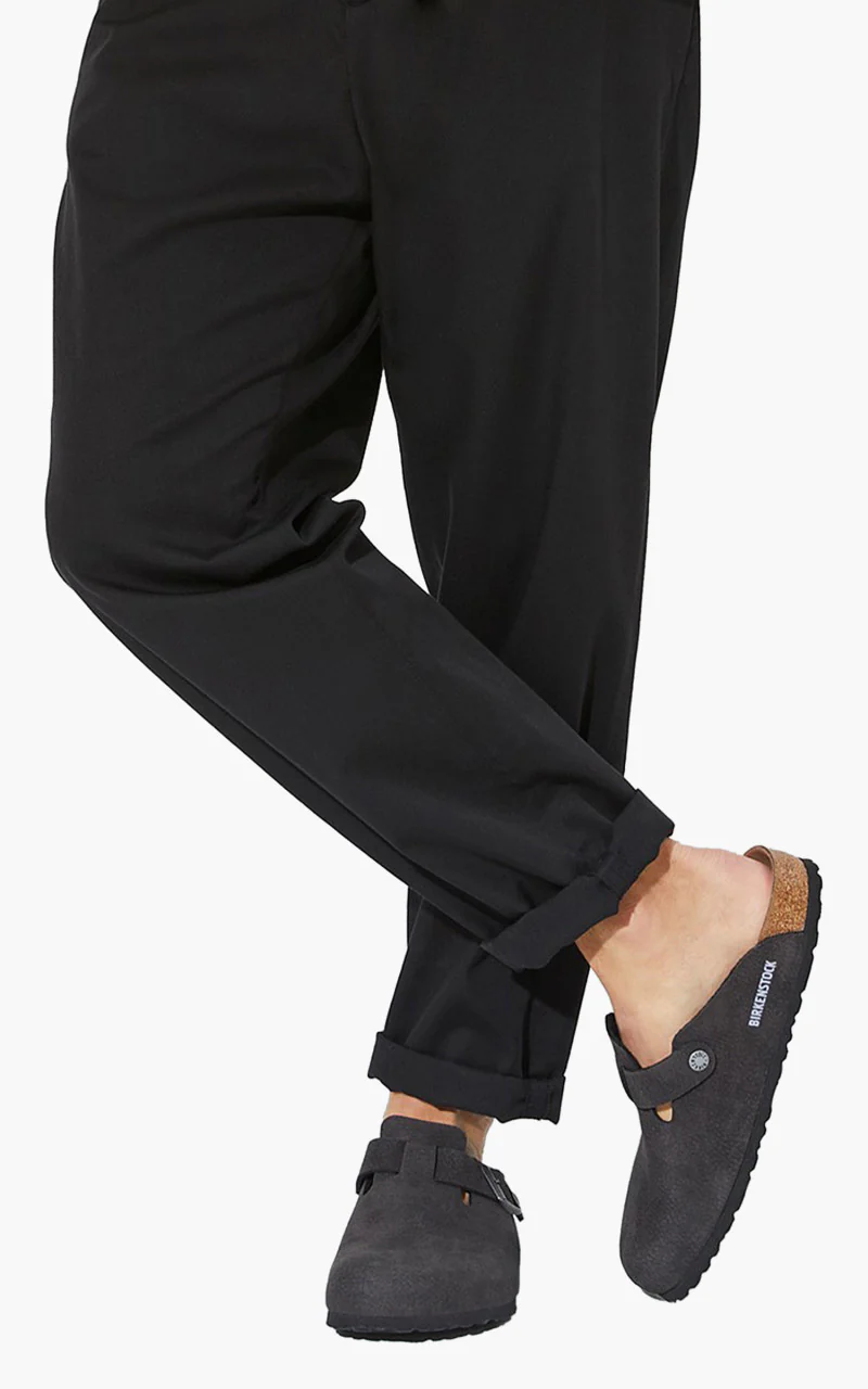 Birkenstock Boston Microfibre Desert Dust Black - Image 8