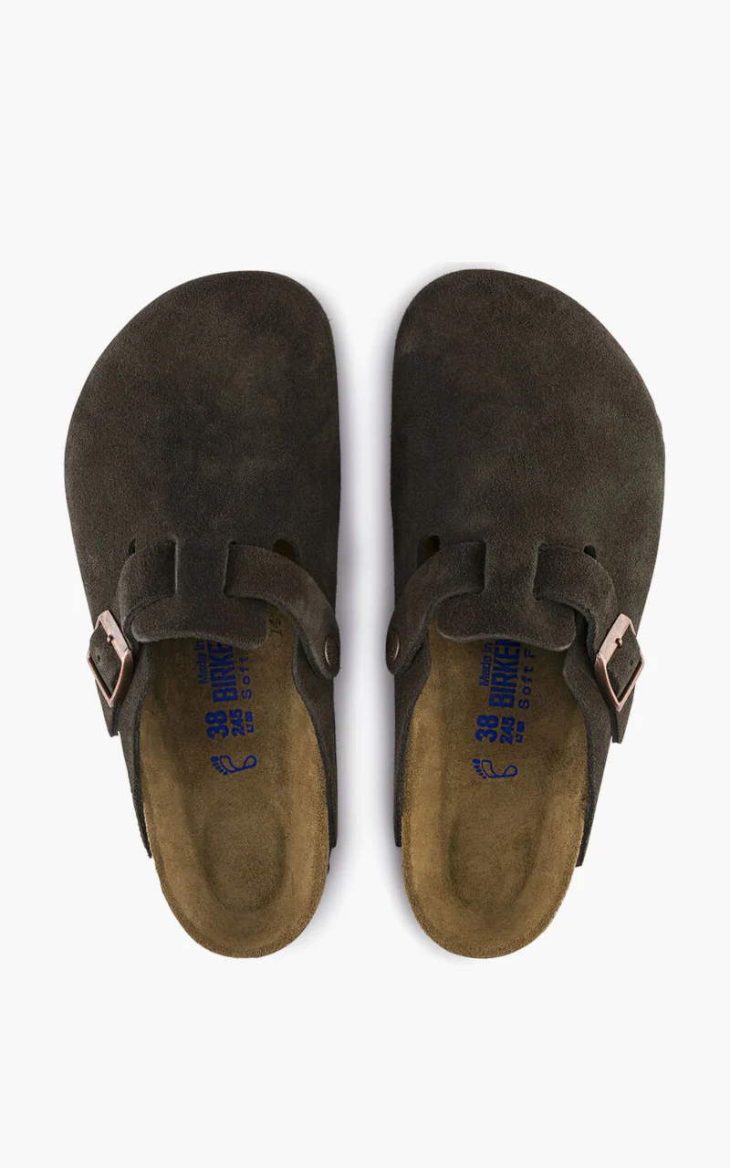 Birkenstock Boston Soft Footbed Suede Black - Image 5