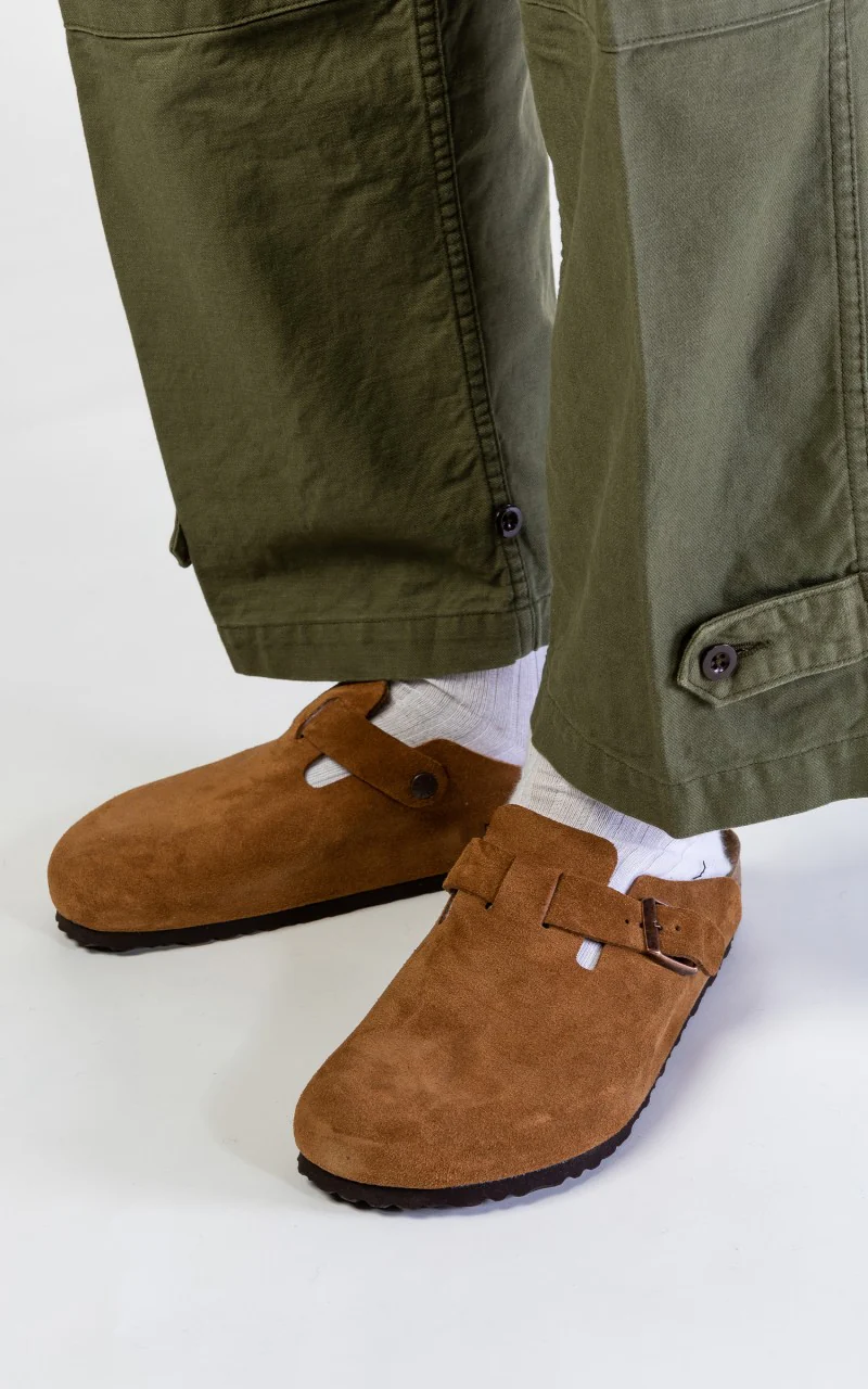 Birkenstock Boston Soft Footbed Suede Mink - Image 2