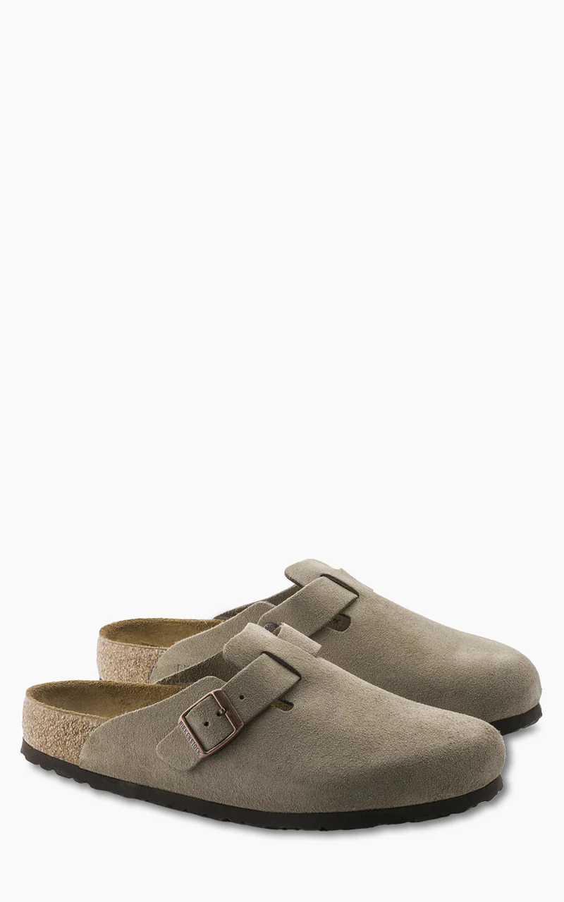 Birkenstock Boston Soft Footbed Suede Taupe - Image 4