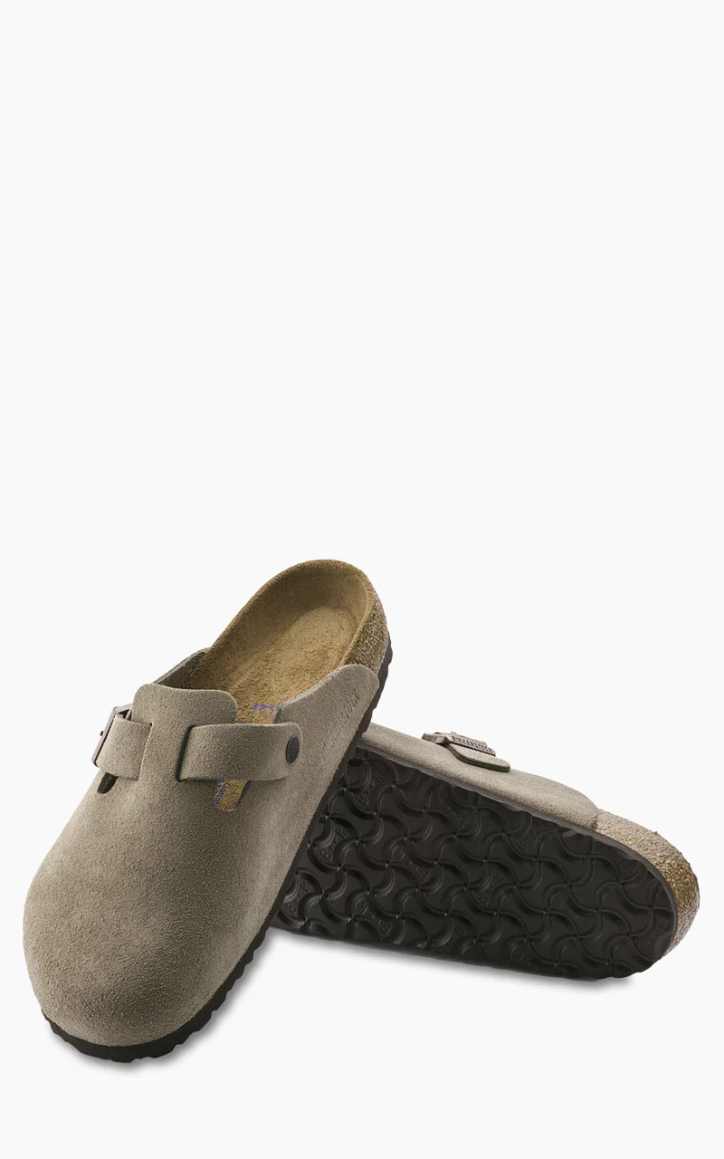 Birkenstock Boston Soft Footbed Suede Taupe - Image 5