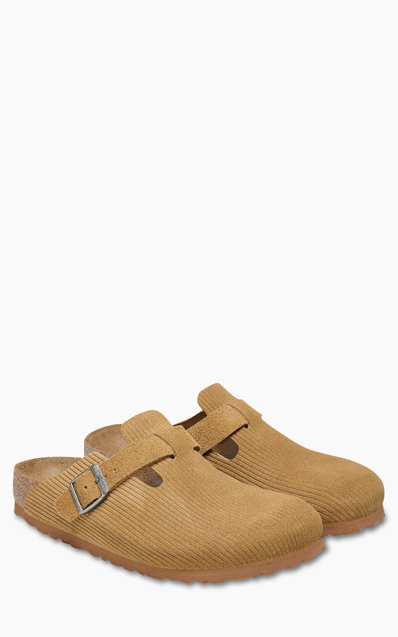 Birkenstock Boston Suede Corduroy Cork Brown - Image 2