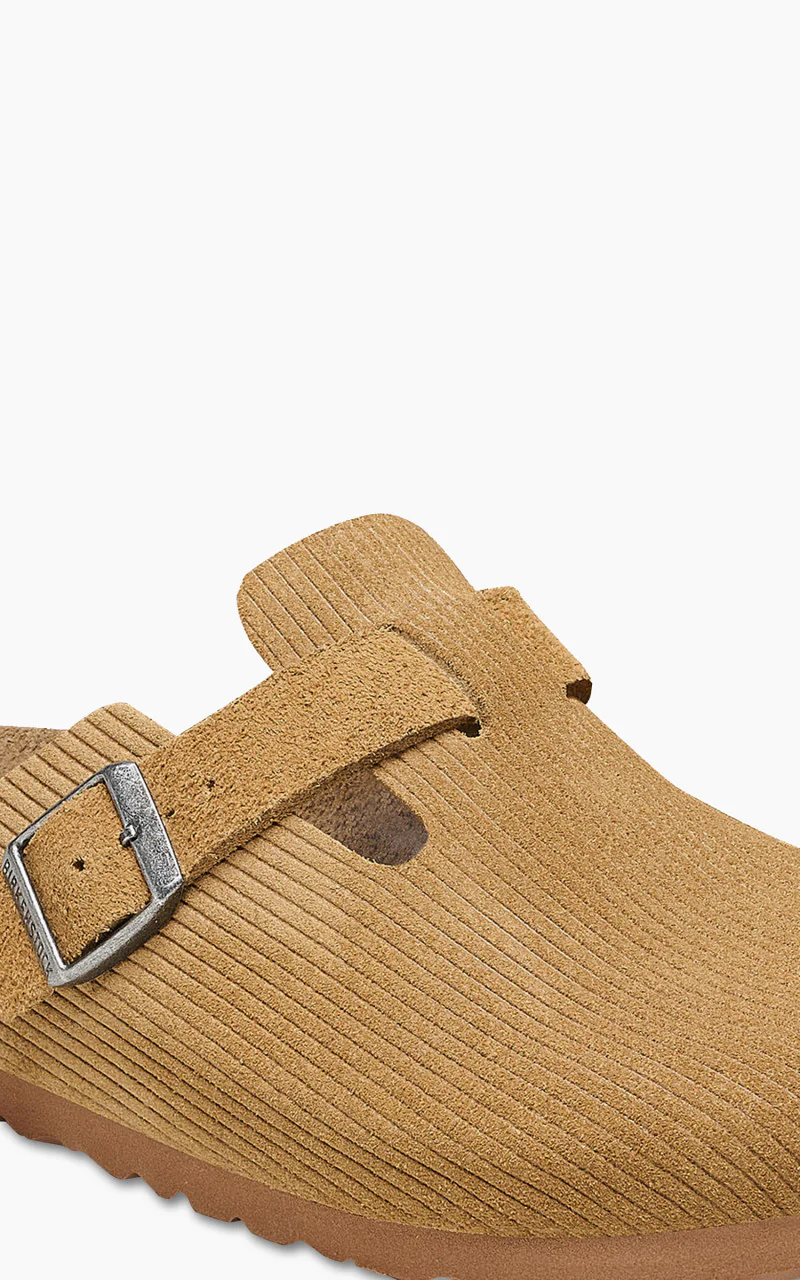 Birkenstock Boston Suede Corduroy Cork Brown - Image 5