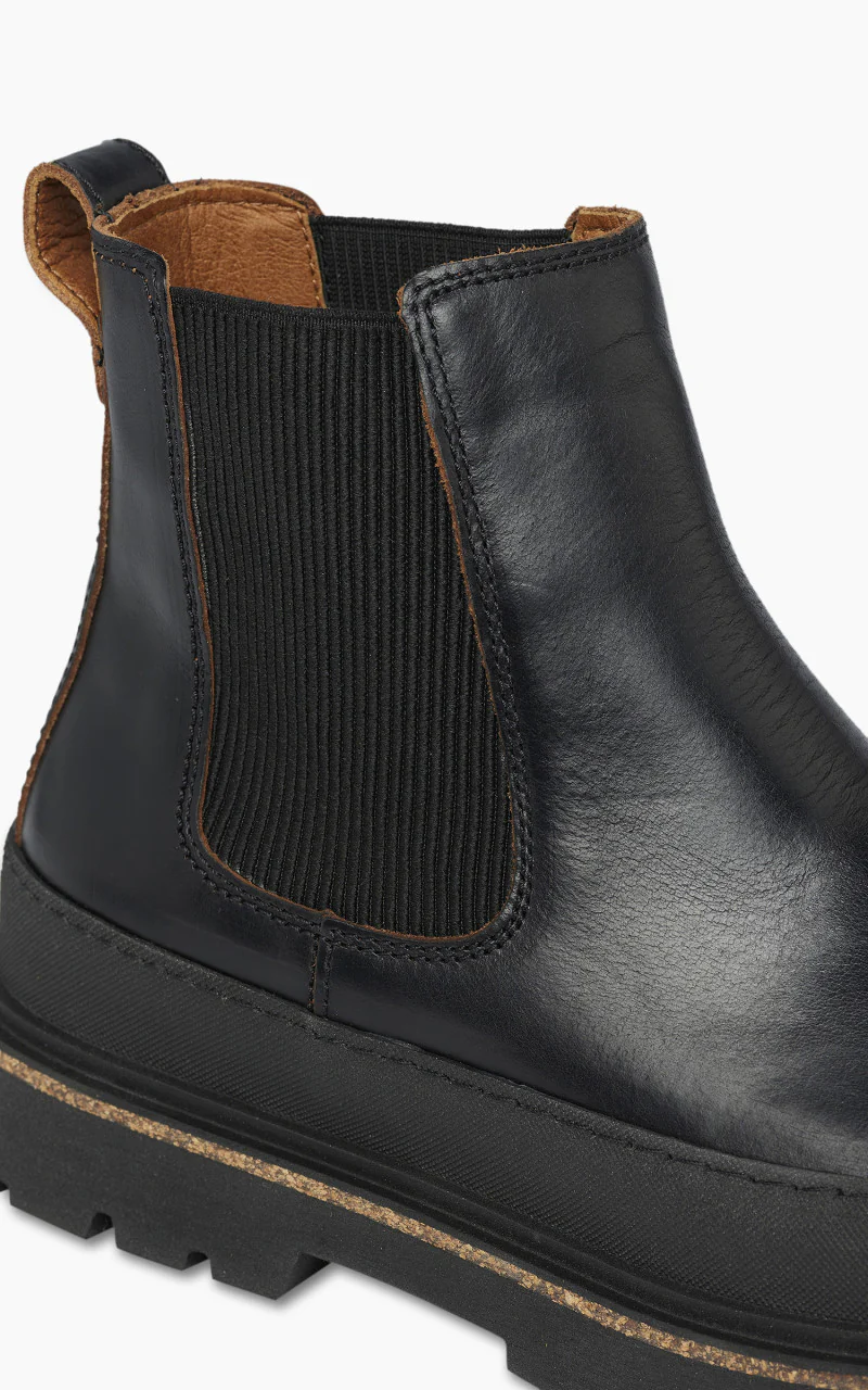 Birkenstock Prescott Slip On Natural Leather Black - Image 3