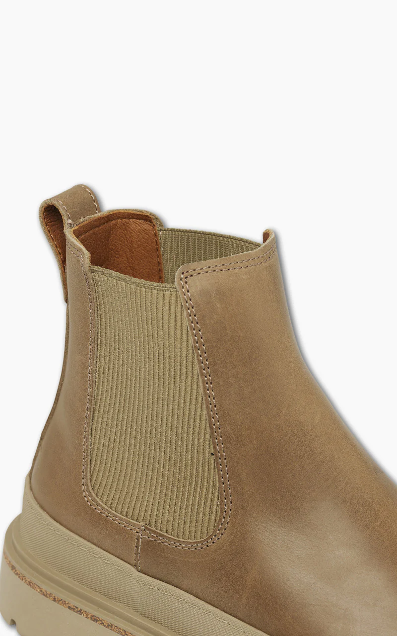 Birkenstock Prescott Slip On Natural Leather Taupe - Image 3