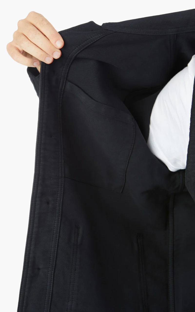 Blue de Gênes Vince ISKO Jacket Black - Image 8