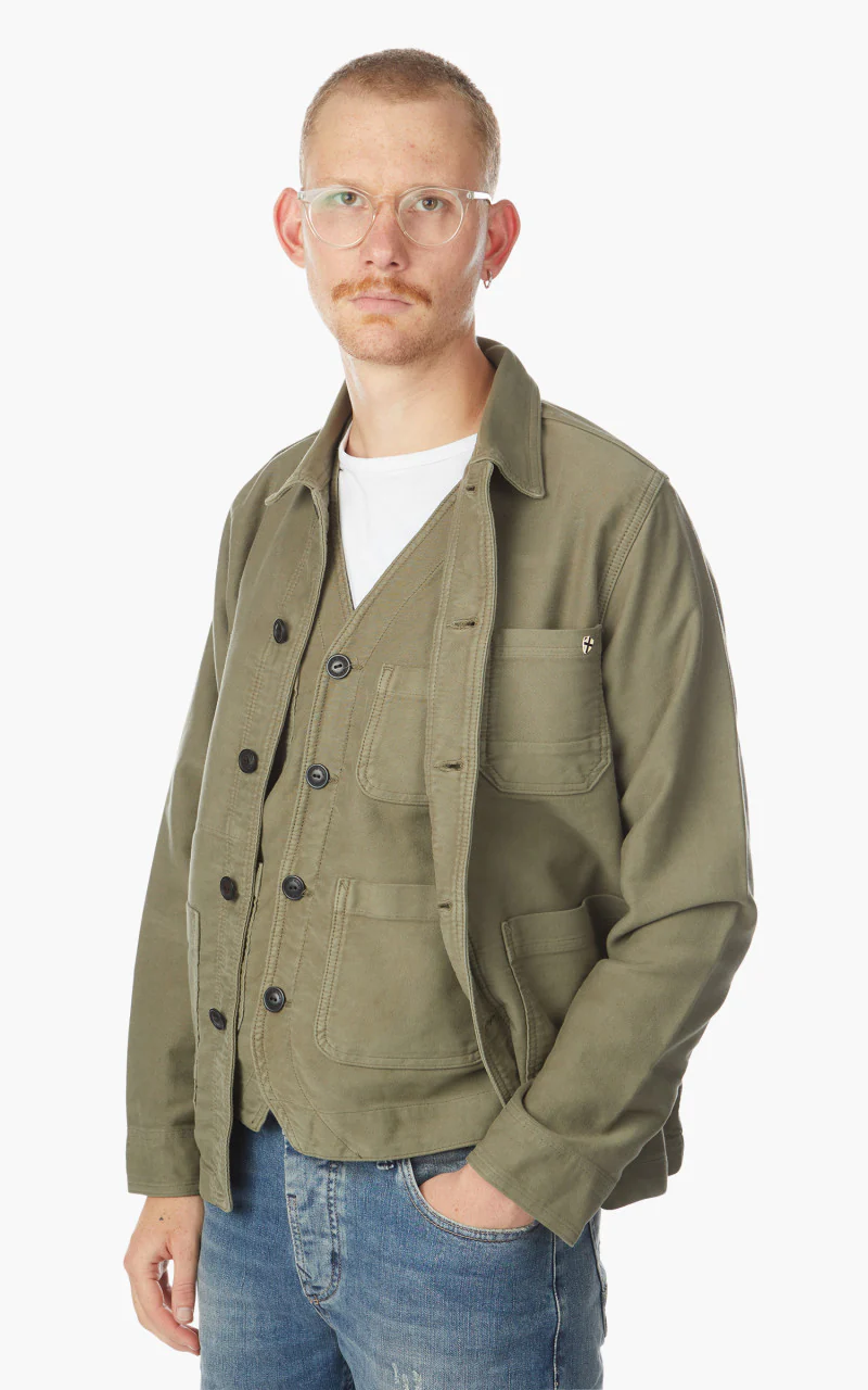 Blue de Gênes Vince ISKO Jacket Leaf - Image 8