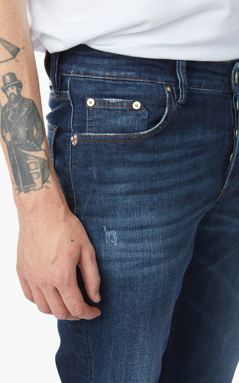 Blue de Gênes Vinci 3048 Mid Blue Denim - Image 7