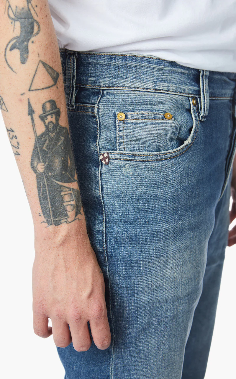 Blue de Gênes Vinci 3616 Mid Blue Denim - Image 7