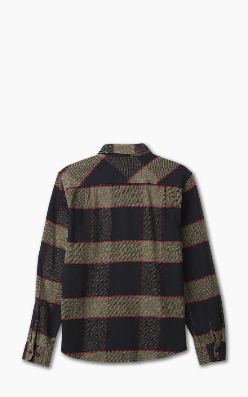 Brixton Bowery L/S Flannel Heather Grey/Charcoal - Image 3