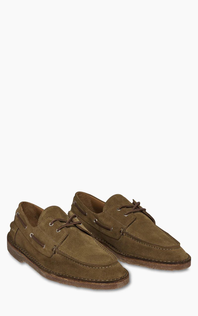 Buttero B9322 Argentario Boat Shoes Suede Curry - Image 2