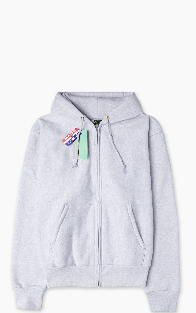 Camber USA #231 Heavyweight Zip Hoody Heather Grey