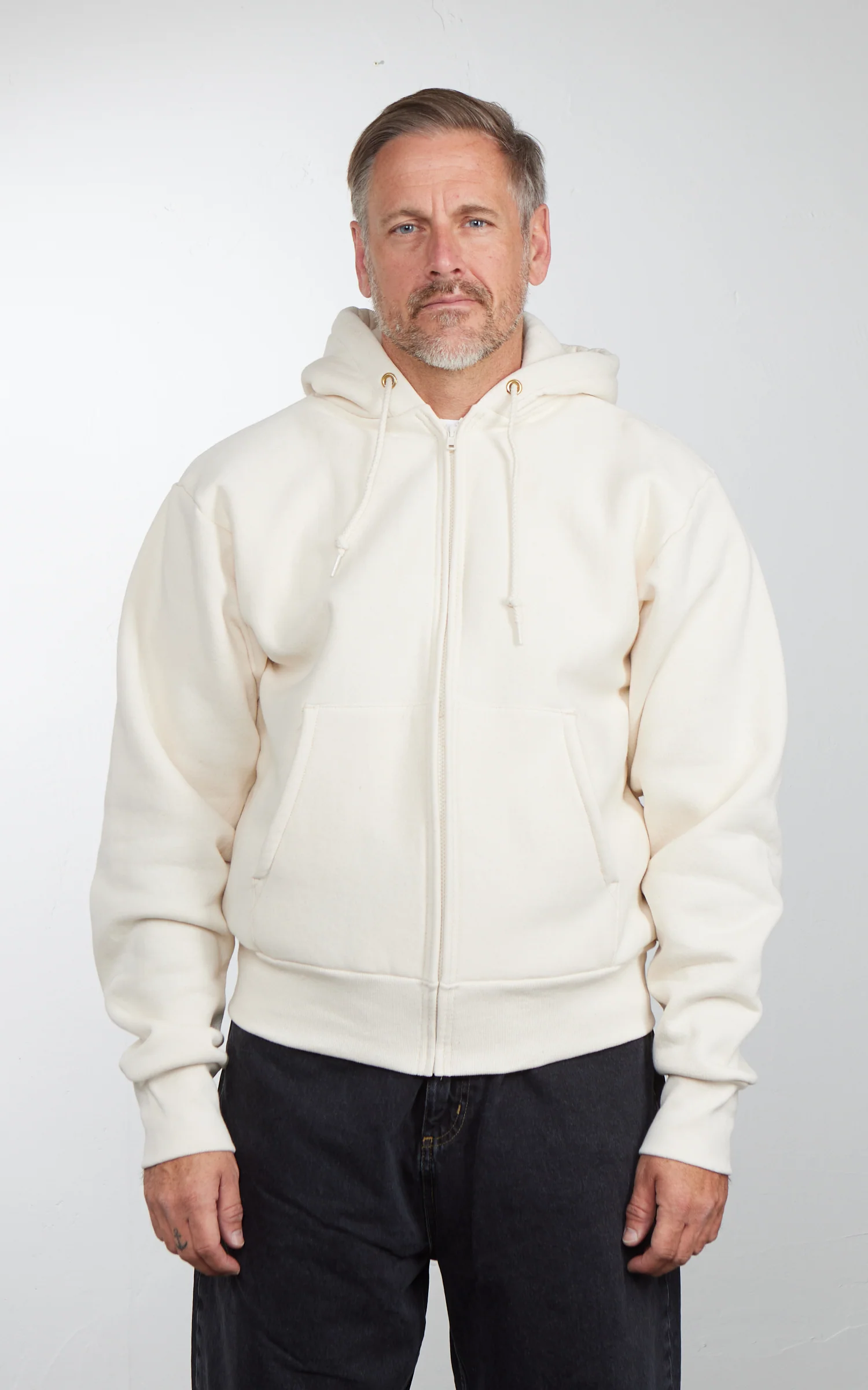 Camber USA #231 Heavyweight Zip Hoody Natural - Image 2