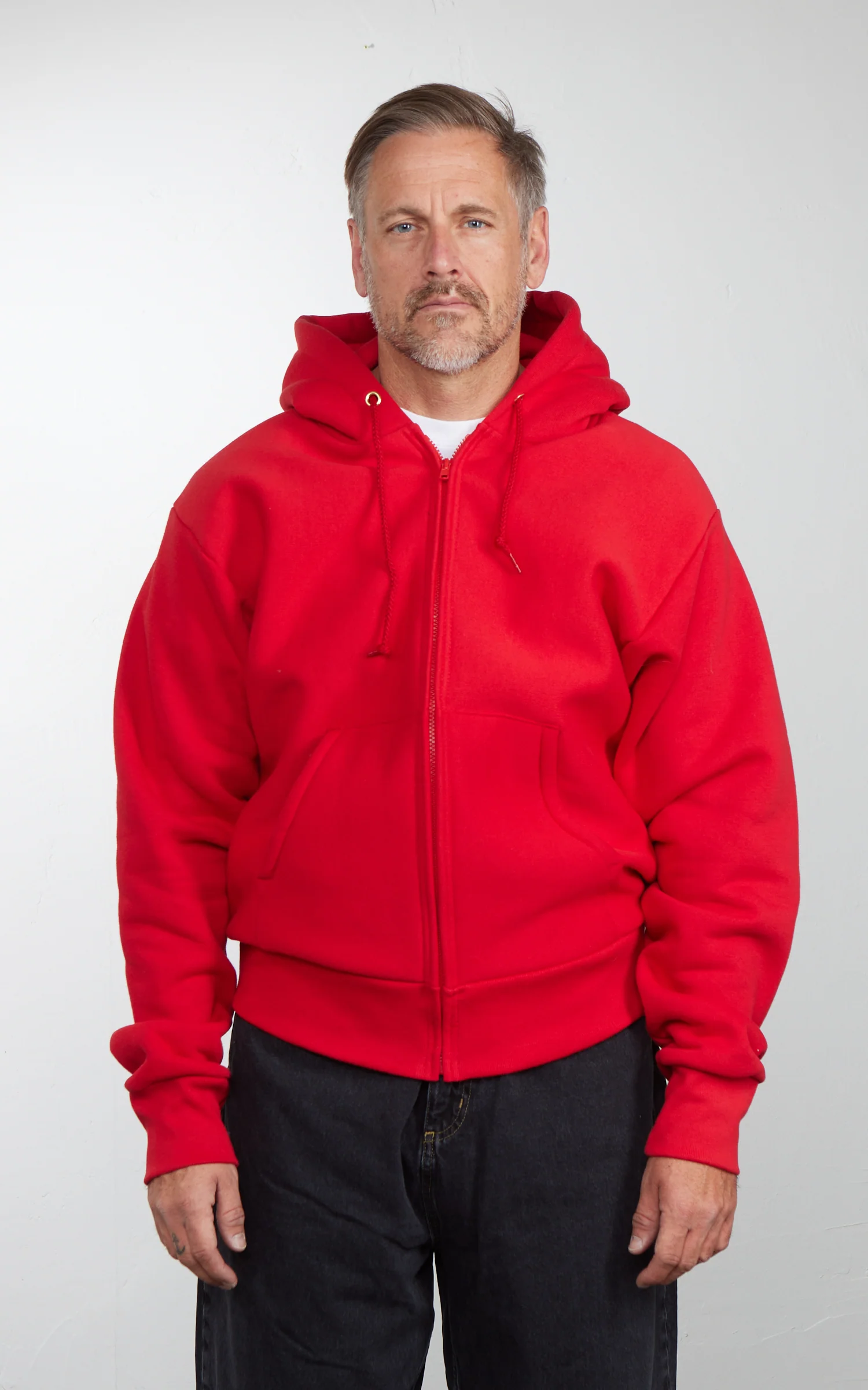 Camber USA #231 Heavyweight Zip Hoody Red - Image 2