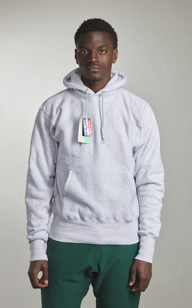Camber USA #232 Heavyweight Hoody Heather Grey - Image 2