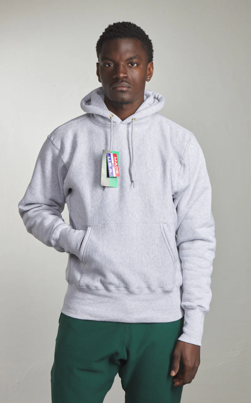 Camber USA #232 Heavyweight Hoody Heather Grey - Image 4
