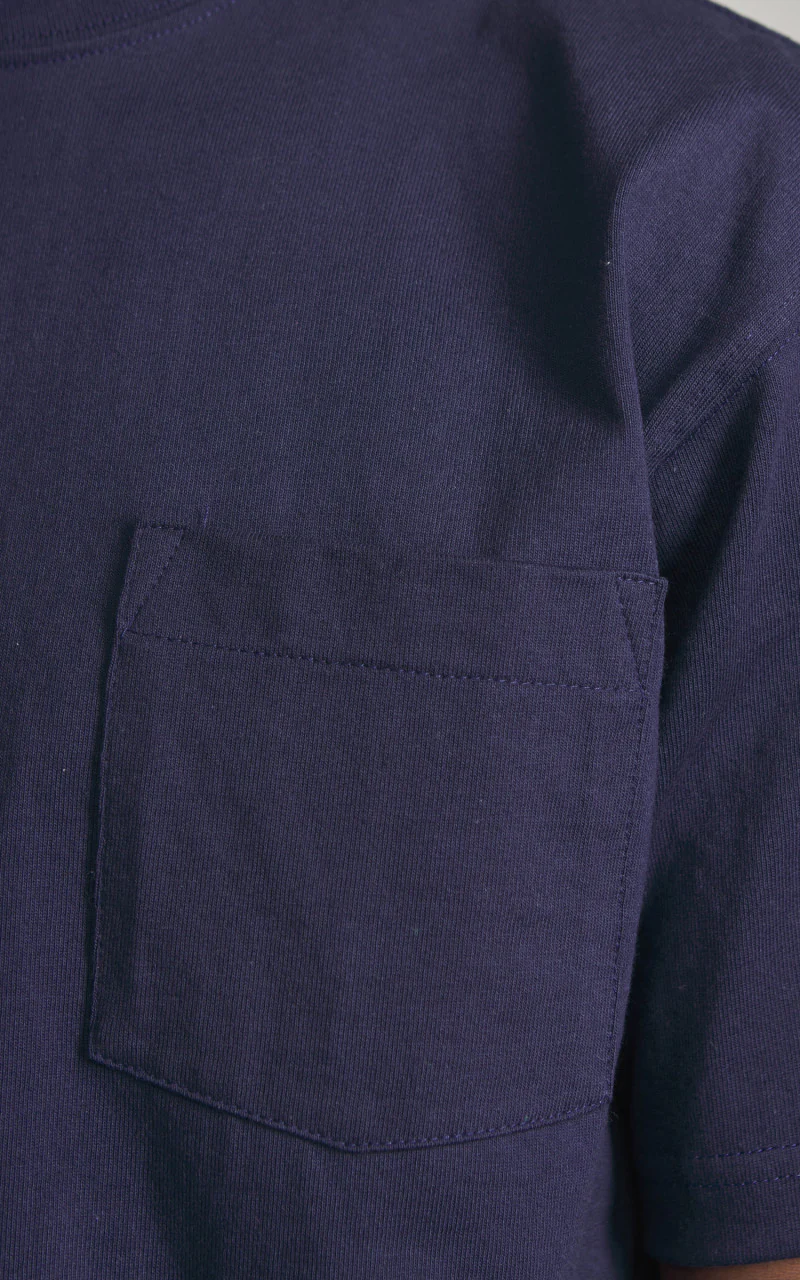 Camber USA #302 Heavyweight Pocket T-Shirt Navy - Image 5