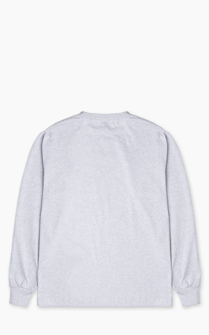 Camber USA #305 Heavyweight Longsleeve T-Shirt Heather Grey - Image 3
