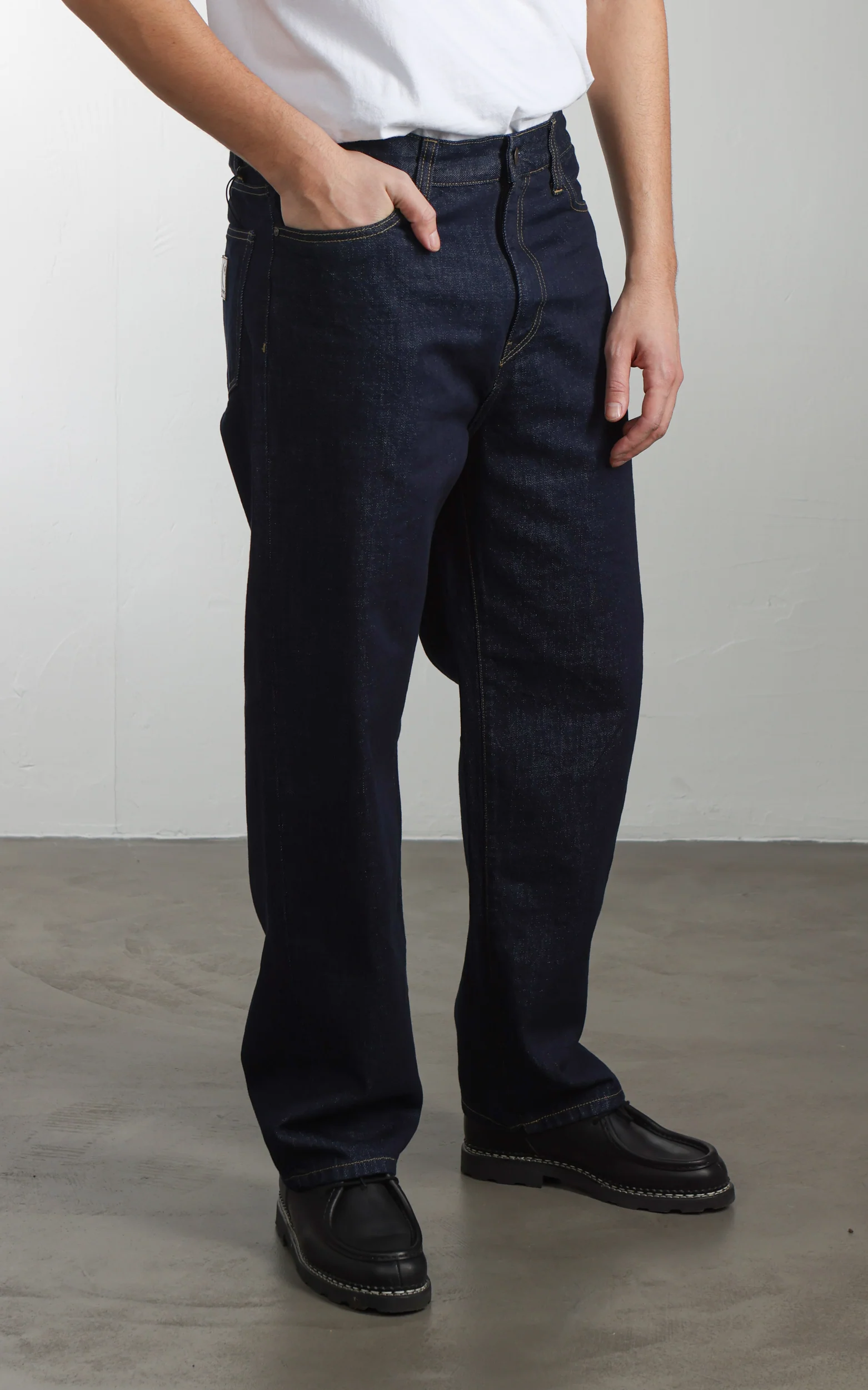 Carhartt WIP Aaron Pant Camano Denim Rinsed Blue - Image 4