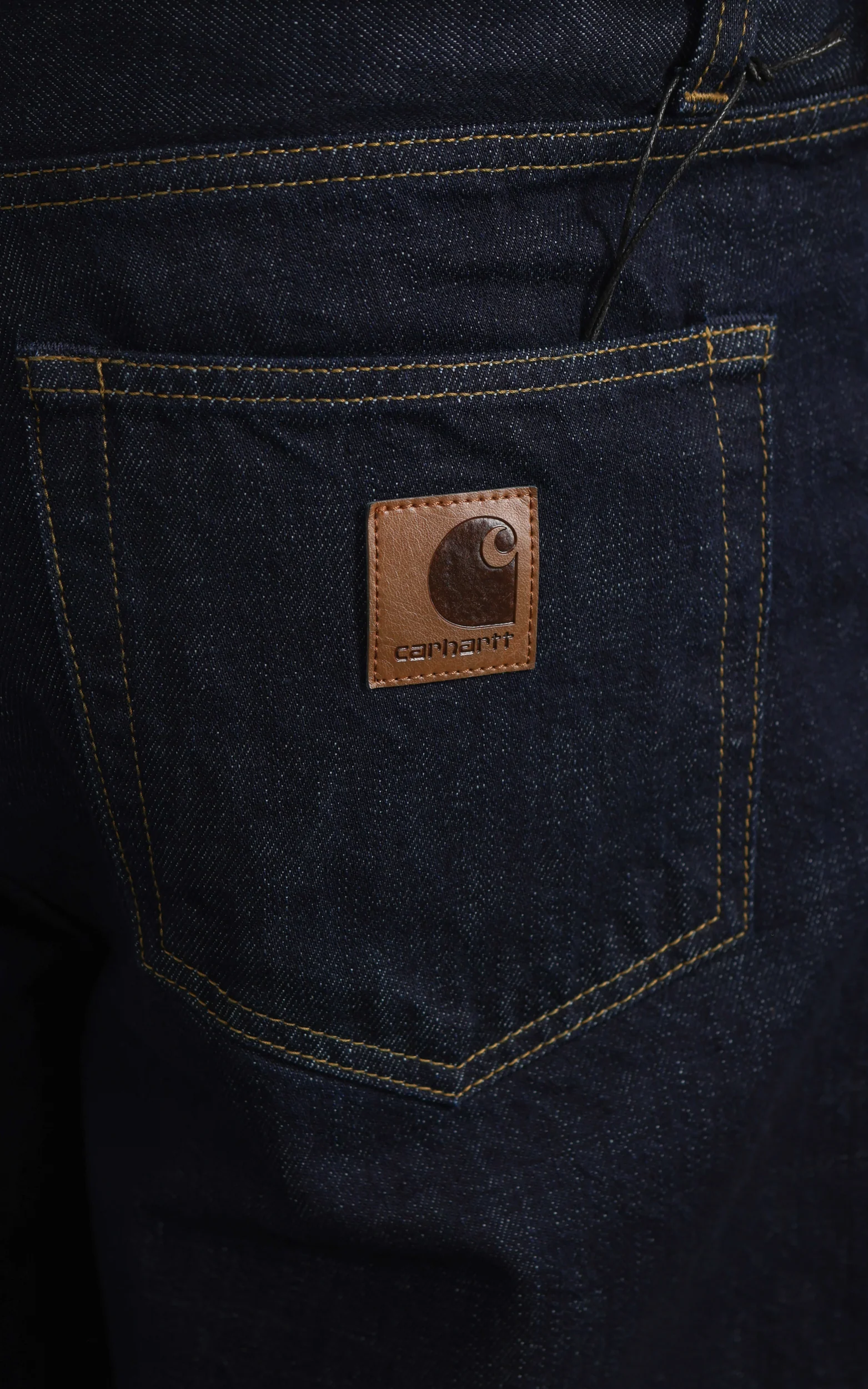 Carhartt WIP Aaron Pant Camano Denim Rinsed Blue - Image 6