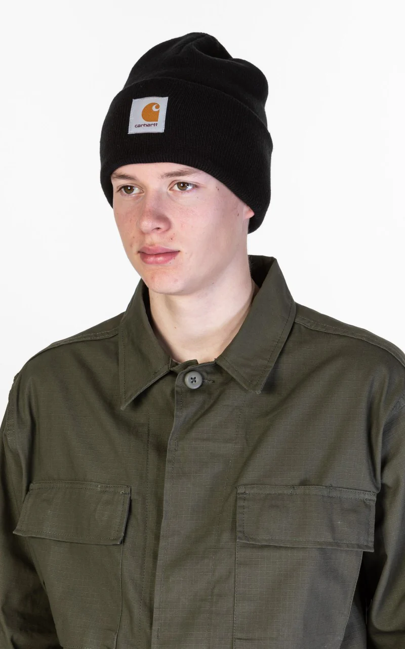 Carhartt WIP Acrylic Watch Hat Black - Image 2
