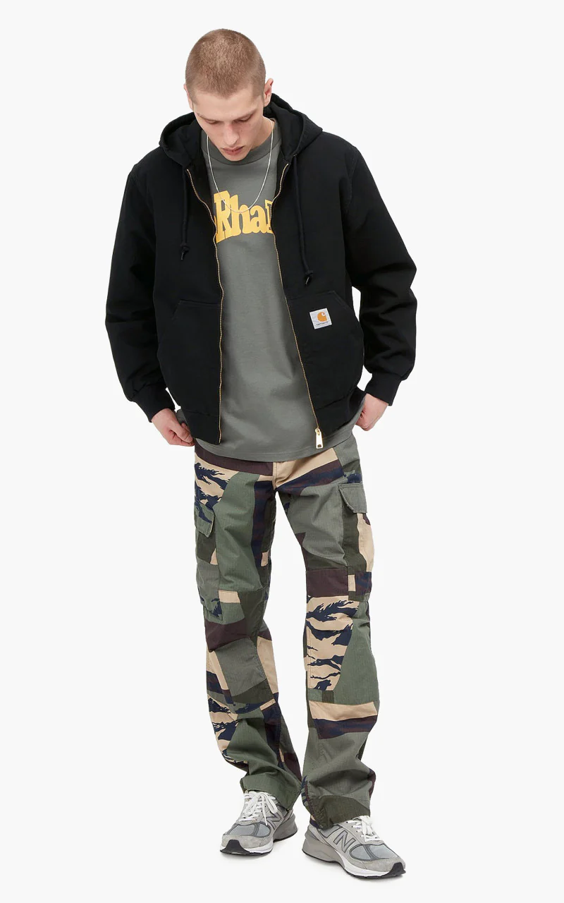 Carhartt WIP Active Jacket Black Rinsed - Image 4