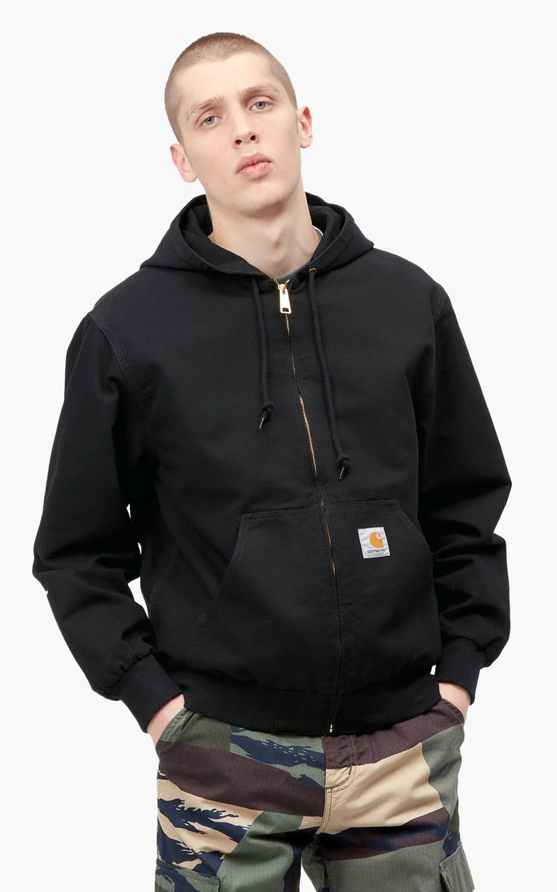 Carhartt WIP Active Jacket Black Rinsed - Image 7