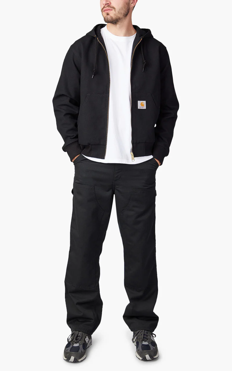 Carhartt WIP Active Jacket Dearborn Canvas Black Rinsed - Image 2