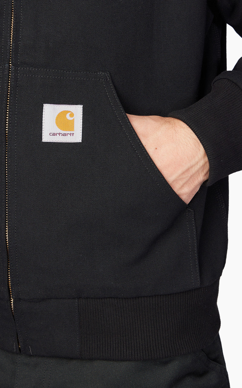 Carhartt WIP Active Jacket Dearborn Canvas Black Rinsed - Image 5